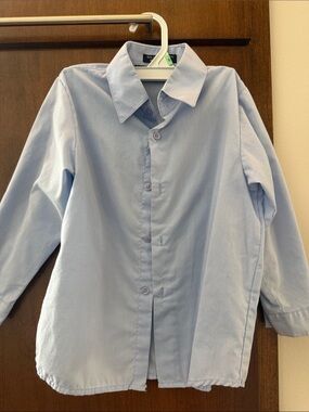 Andrew Fezza Light Blue Button-Up Dress Shirt
